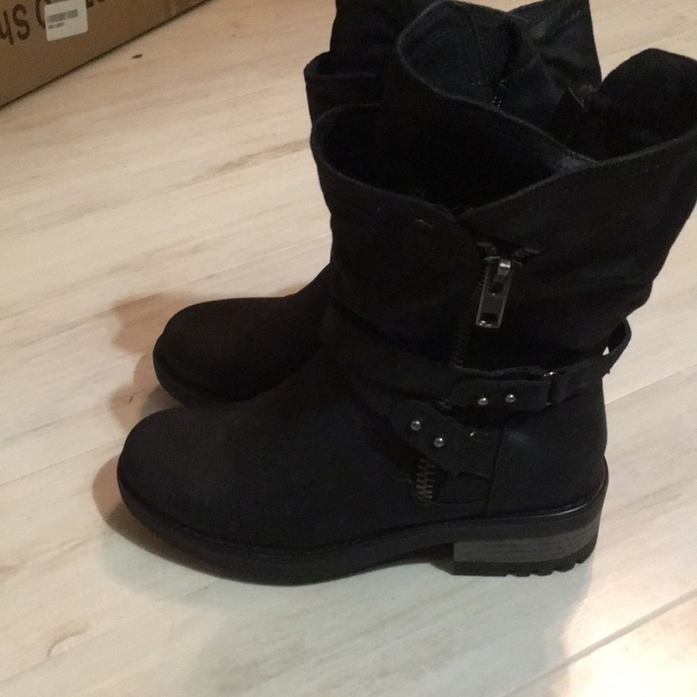 Carlos Santana biker boots